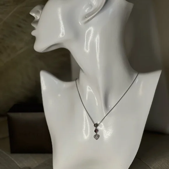 Gucci - Amethyst Trademark Heart Pendant Necklace - Picture 4 of 8
